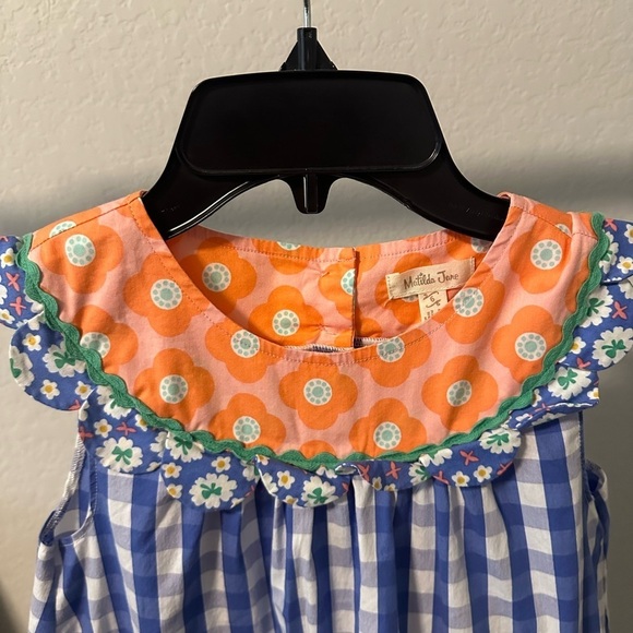 Matilda Jane Picnic Pie Tunic Size Girls 6 Floral Ruffles Buttons Comfy Girlie - Picture 4 of 8